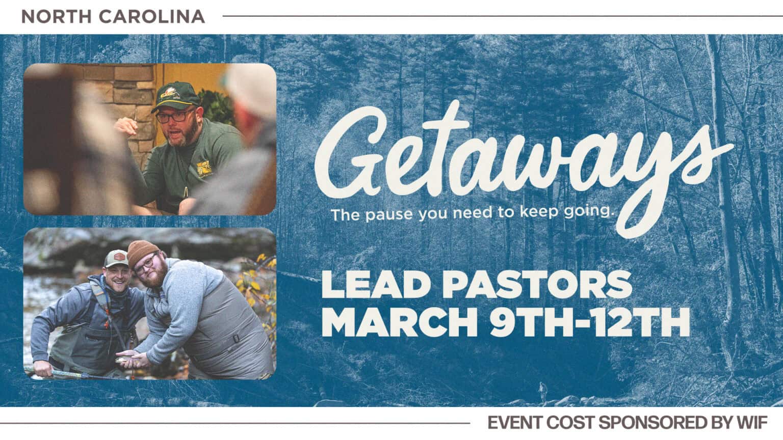 March 9-12 Getaway 2026 graphic -NC